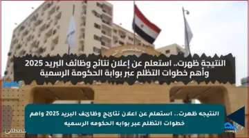 النتيجة ظهرت.. استعلم عن إعلان نتائج وظائف البريد 2025 وأهم خطوات التظلم عبر بوابة الحكومة الرسمية